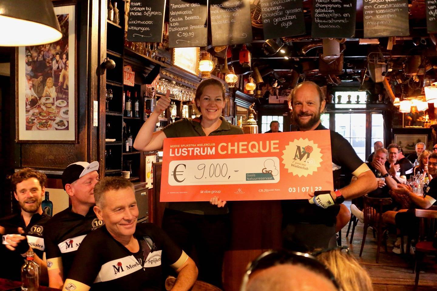 Cheque voor Gooise fietspaden