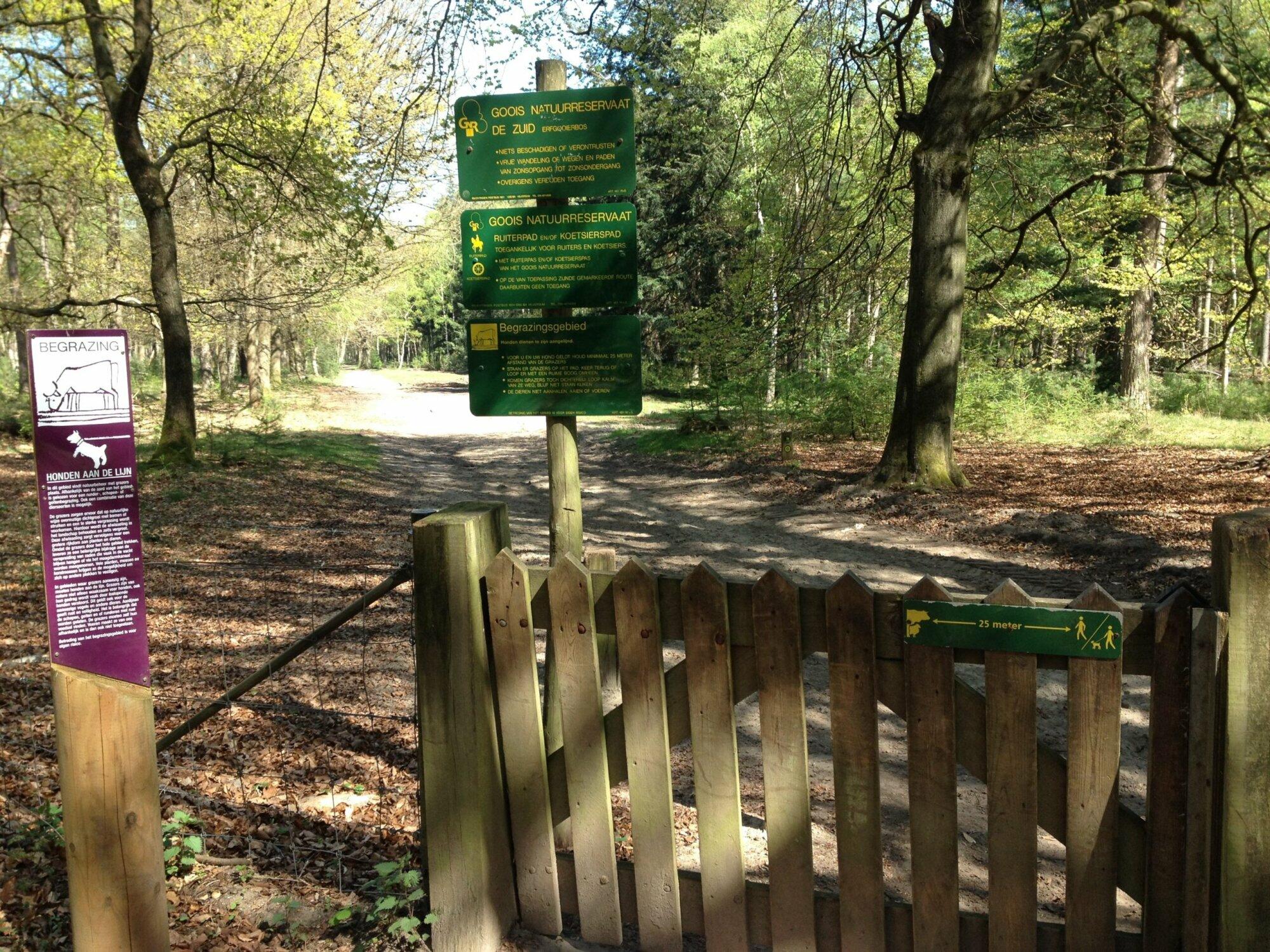 Terreinborden in het Goois Natuurreservaat worden vernieuwd